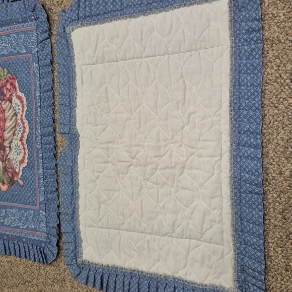 Vintage Set of 4 Beautiful Quilt Table Place Mats - Picture 5 of 7